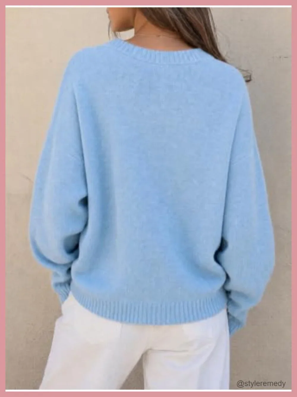 Women's Fish Graphic Sweater Long Sleeve Crew Neck Pullover Casual Knit